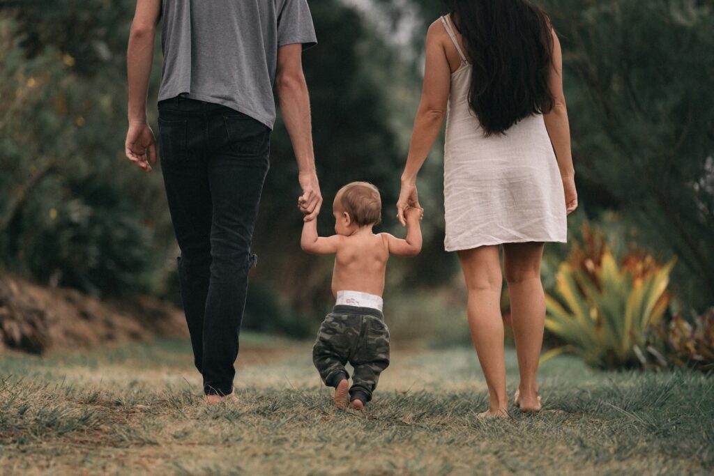 marche avec bébé